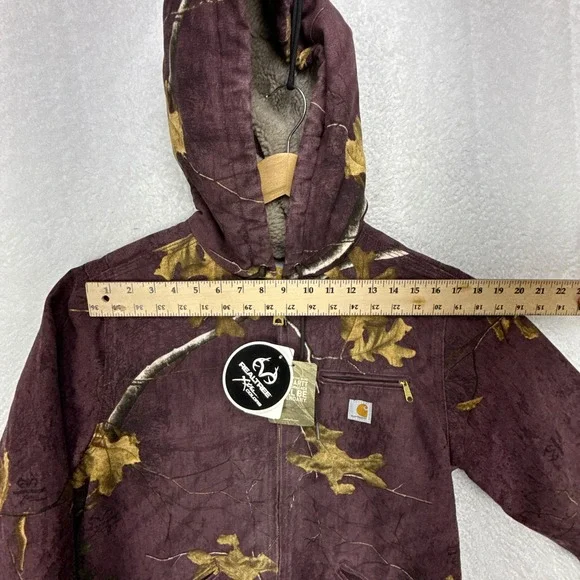 Carhartt Sierra Jacket Sherpa Womens Medium 102309 546 RealTree Camo Purple NWT - Picture 9 of 16